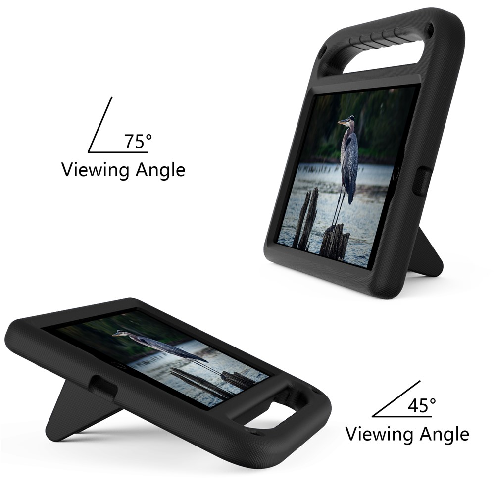 Anti-drop Scratch Resistant EVA Tablet Case Cover with Kickstand Handle Design for Apple iPad mini (2019) 7.9 inch/4/3/2/1 - Black-3
