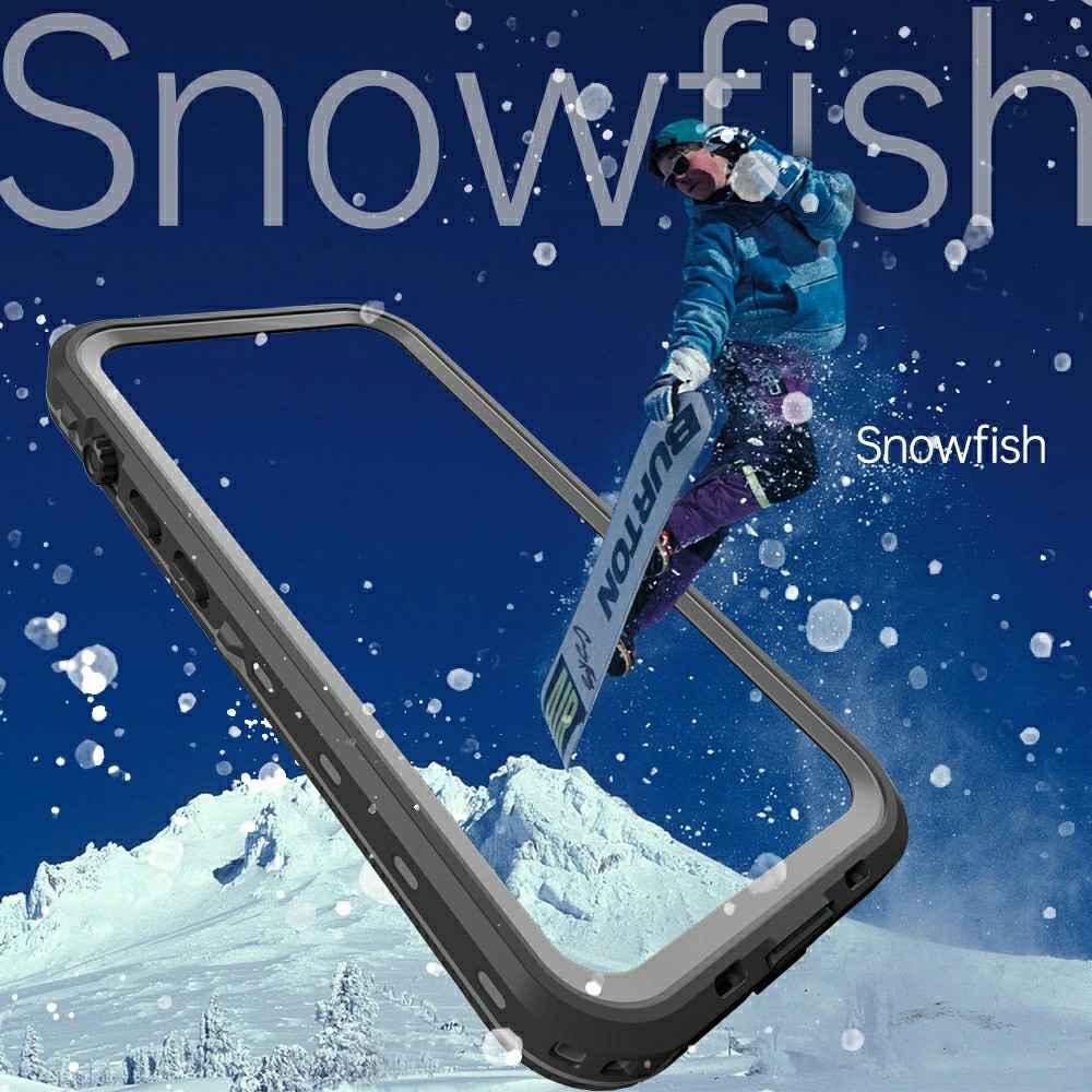 REDPEPPER Dot+ Series IP68 Waterproof IP6X Dustproof Drop-Proof Transparent Back Phone Case for iPhone 13 6.1 inch - Dark Grey-5