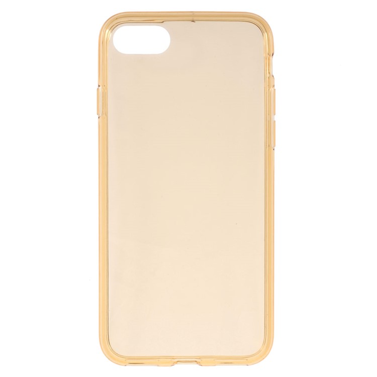 For iPhone SE 2nd Gen (2020)/8/7 4.7 inch Clear Gel TPU Case Cover - Gold