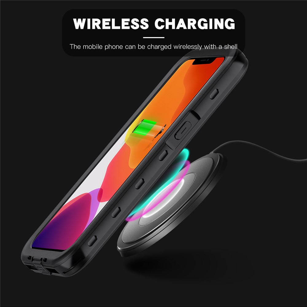 SHELLBOX A Series IP68 Waterproof Scratch Resistant Anti-Drop Transparent Phone Case for iPhone 13 Pro 6.1 inch-2