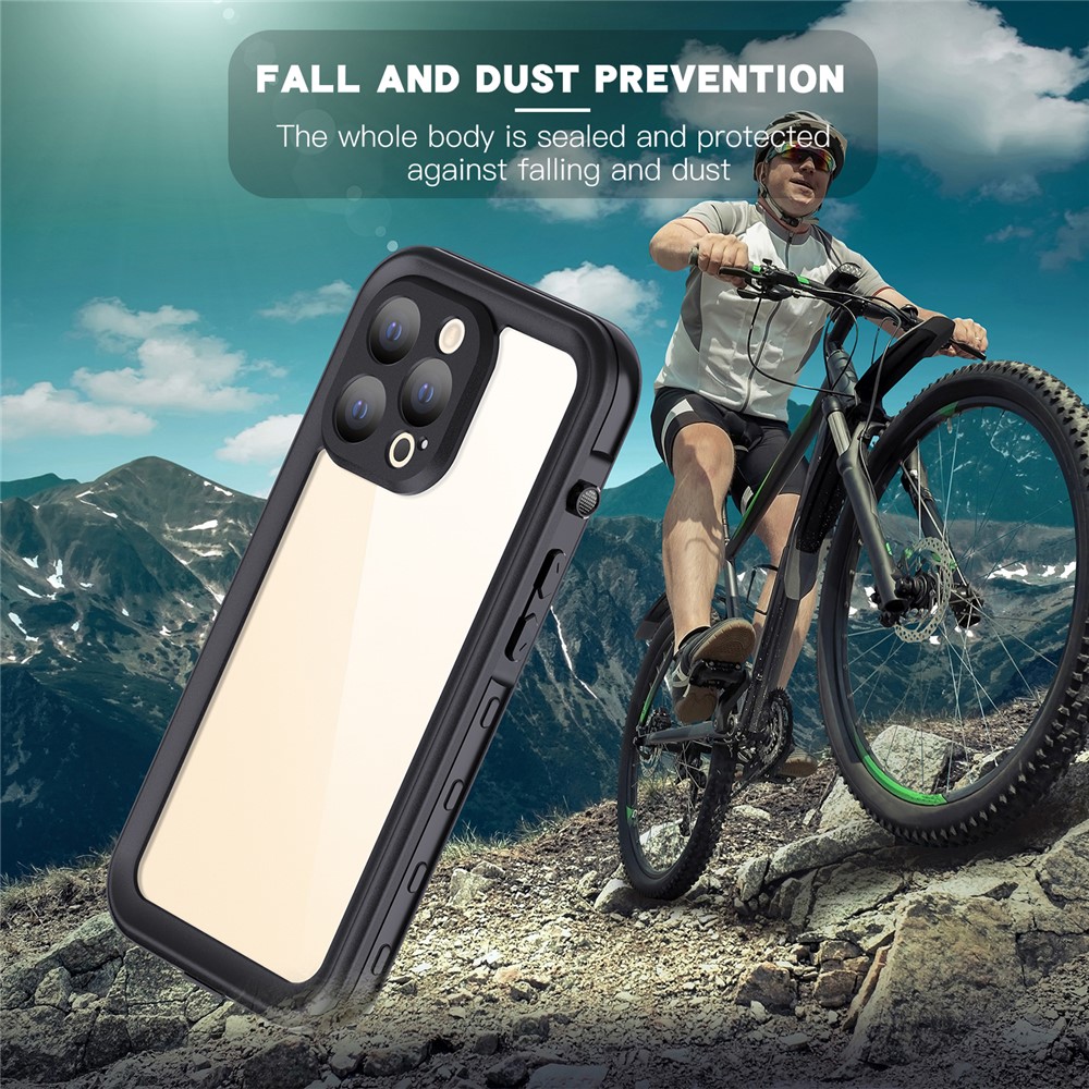 SHELLBOX A Series IP68 Waterproof Scratch Resistant Anti-Drop Transparent Phone Case for iPhone 13 Pro 6.1 inch-4