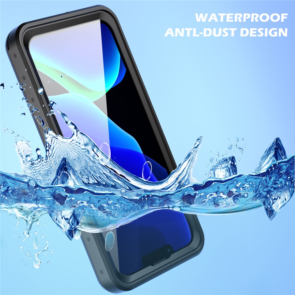 REDPEPPER PRO Series Drop-proof IP68 Waterproof Scratch Resistant Transparent Phone Case for iPhone 13 Pro 6.1 inch-4