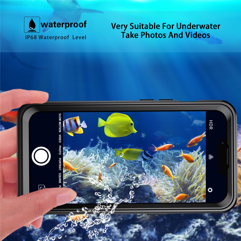 REDPEPPER PRO Series Drop-proof IP68 Waterproof Scratch Resistant Transparent Phone Case for iPhone 13 Pro 6.1 inch-5