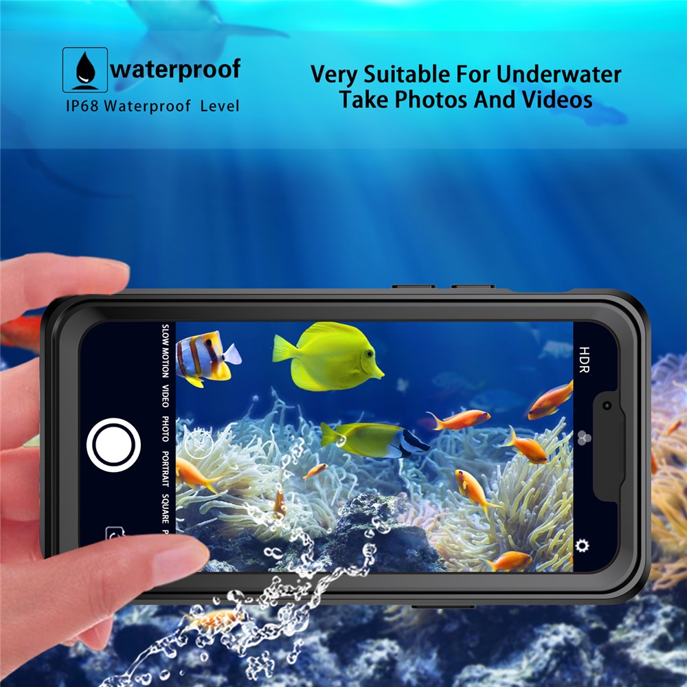 REDPEPPER PRO Series Drop-proof IP68 Waterproof Scratch Resistant Transparent Phone Case for iPhone 13 mini 5.4 inch-5