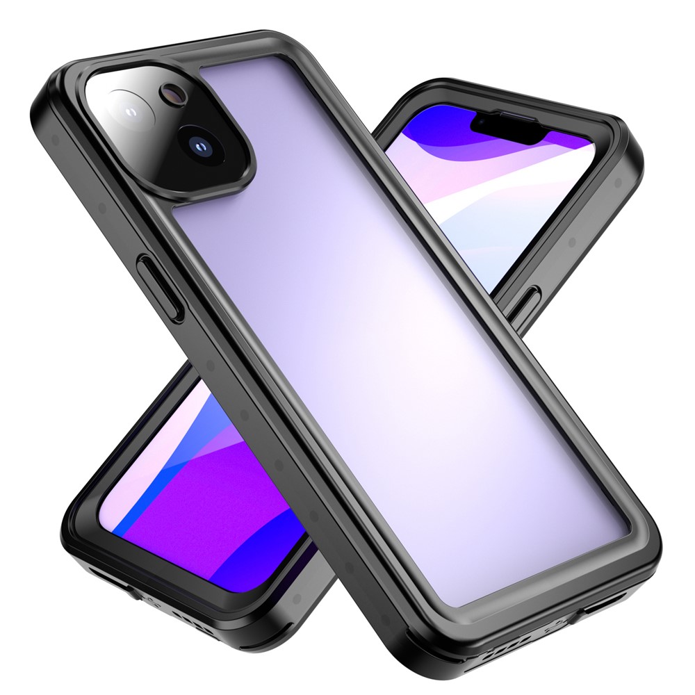 REDPEPPER PRO Series Scratch Resistant Drop-proof IP68 Waterproof Transparent Phone Cover Case for iPhone 13 6.1 inch-12