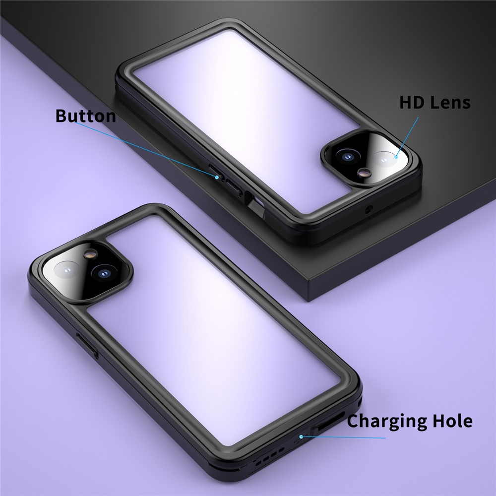 REDPEPPER PRO Series Scratch Resistant Drop-proof IP68 Waterproof Transparent Phone Cover Case for iPhone 13 6.1 inch-9