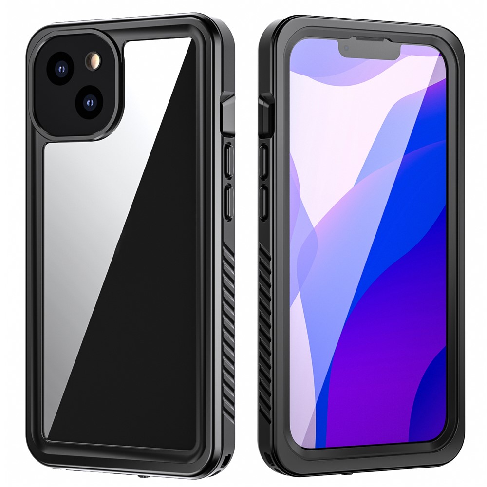Fs Anti-Drop Series IP68 Dustproof Waterproof Clear Phone Case for iPhone 13 6.1 inch-1