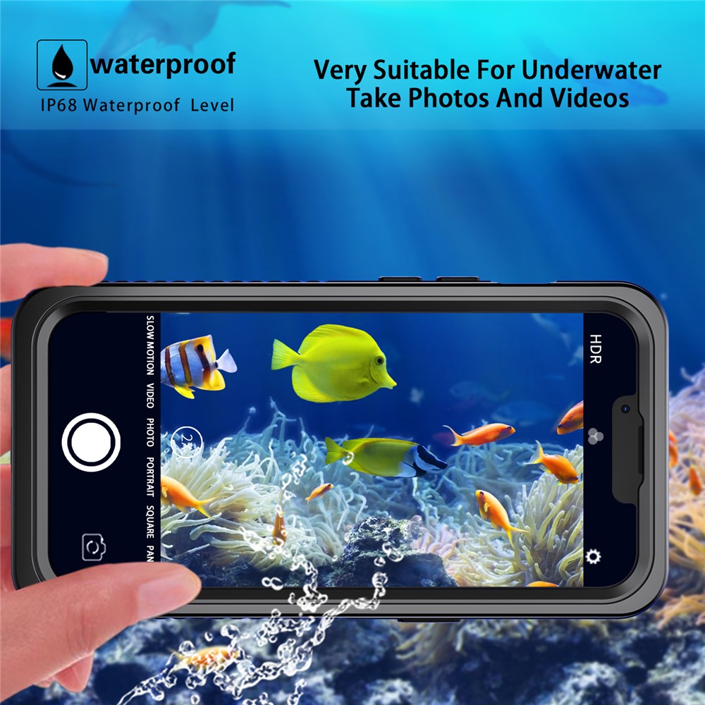 Fs Anti-Drop Series IP68 Dustproof Waterproof Clear Phone Case for iPhone 13 6.1 inch-5