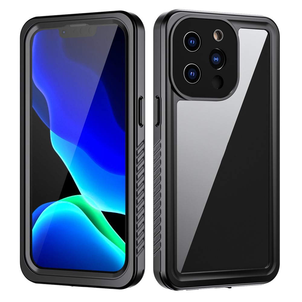 Fs Anti-Drop Series IP68 Light Slim Impact-Resistant Waterproof Clear Phone Case for iPhone 13 Pro 6.1 inch-1