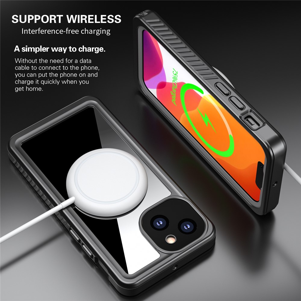 Fs Anti-Drop Series IP68 Lightweight Thin Waterproof Transparent Phone Case for iPhone 13 mini 5.4 inch-2