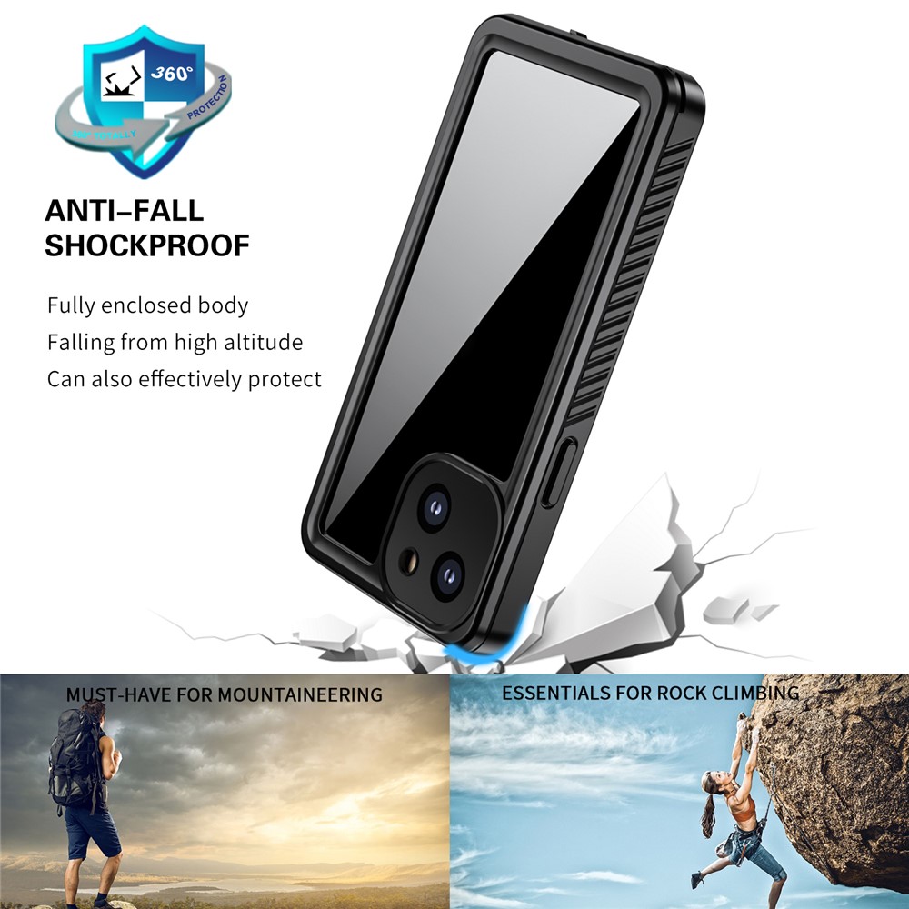 Fs Anti-Drop Series IP68 Lightweight Thin Waterproof Transparent Phone Case for iPhone 13 mini 5.4 inch-3