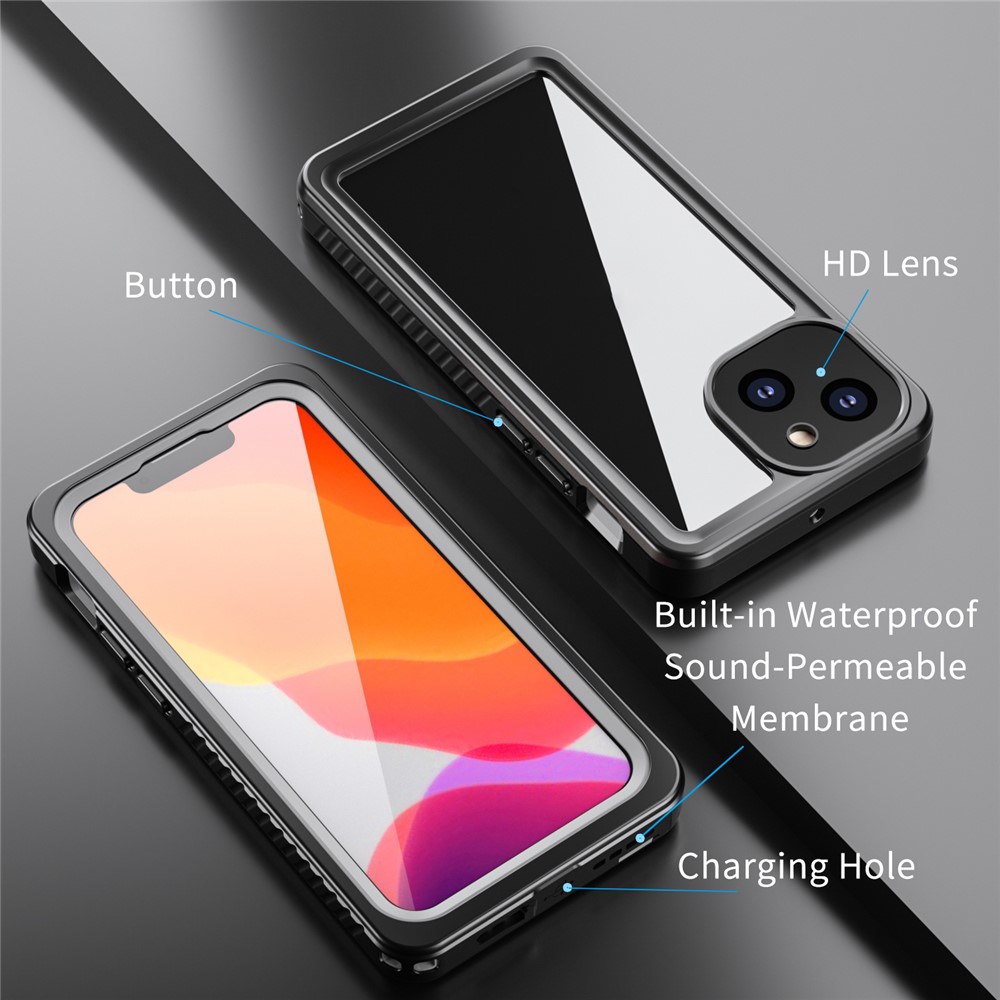 Fs Anti-Drop Series IP68 Lightweight Thin Waterproof Transparent Phone Case for iPhone 13 mini 5.4 inch-7