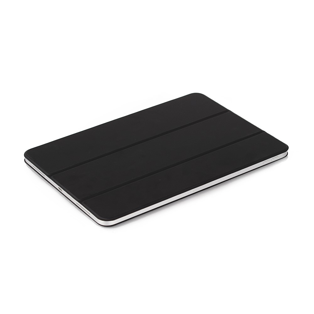 For iPad mini (2021) Tri-Fold Stand Magnetic Absorption Detachable Smart Leather Cover Case - Black-11