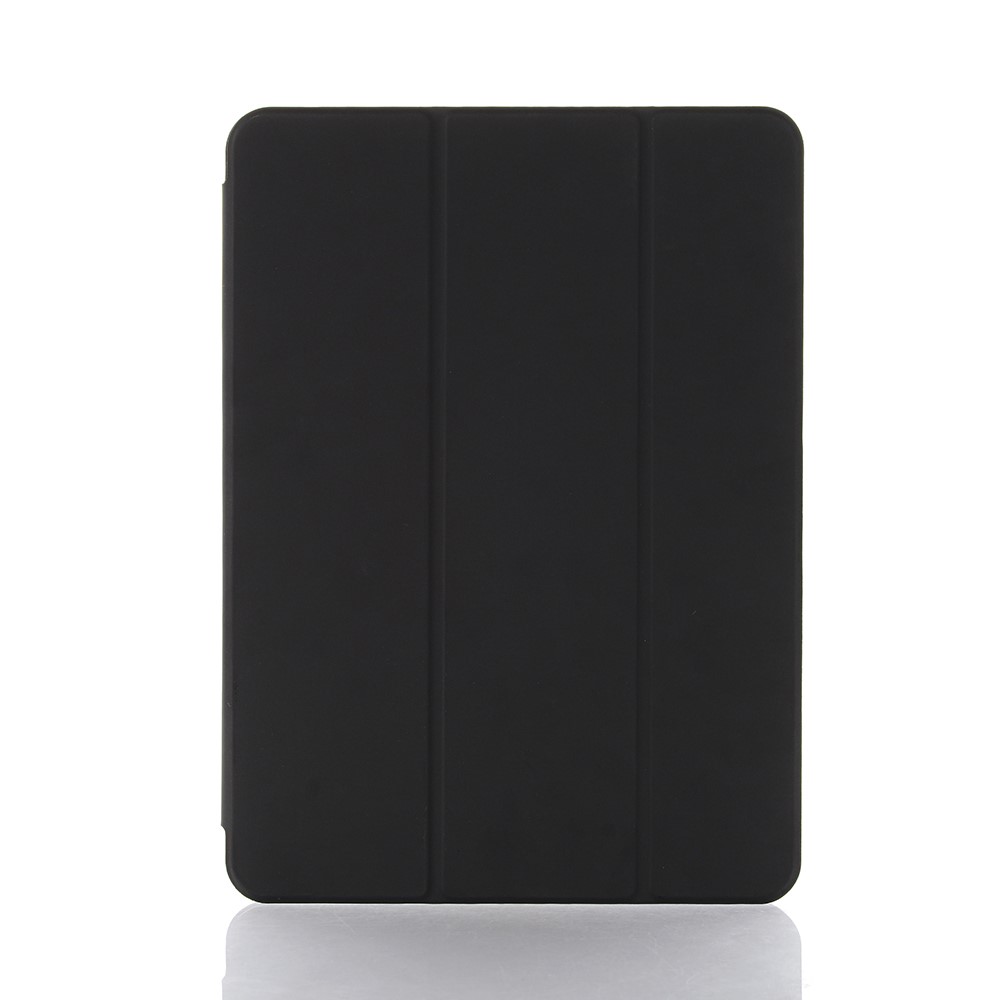 For iPad mini (2021) Tri-Fold Stand Magnetic Absorption Detachable Smart Leather Cover Case - Black-2