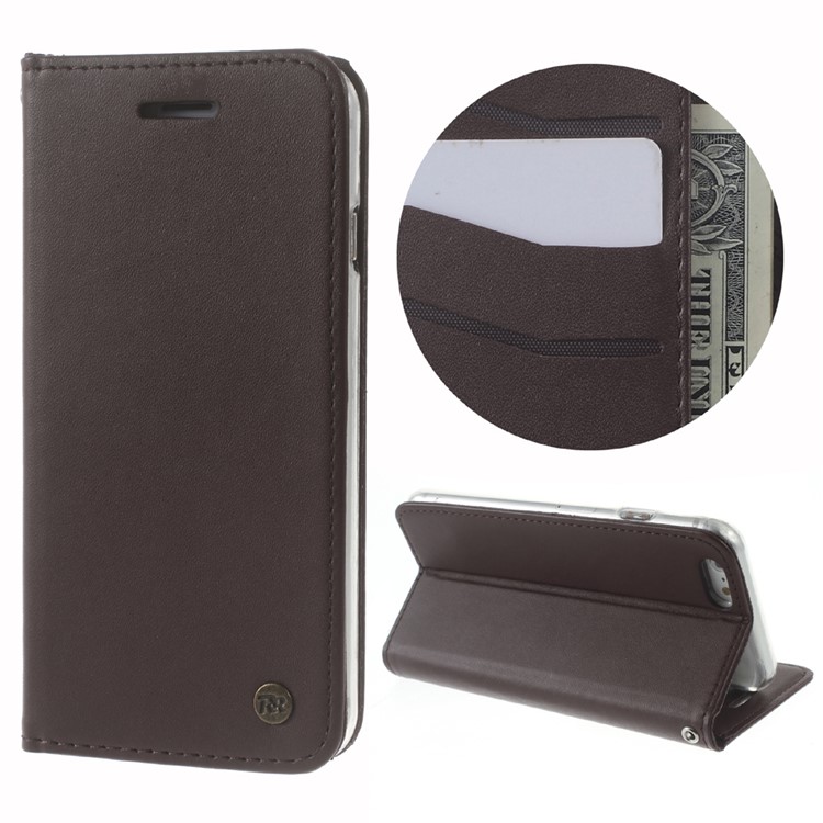 

ROAR KOREA Only One Wallet Leather Protection Case for iPhone 6s 6 - Coffee