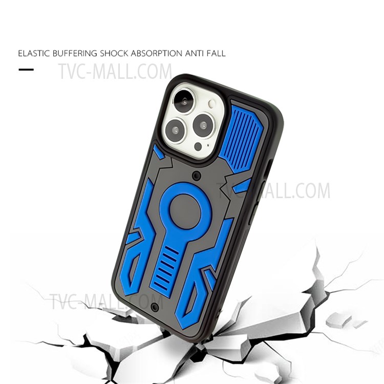 Camouflage Bee Shockproof Soft Silicone Case Phone Protective Cover Shell for iPhone 13 Pro 6.1 inch - Camouflage/Blue-4
