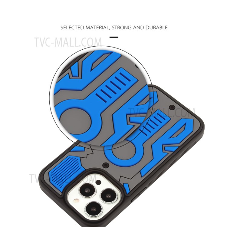 Camouflage Bee Shockproof Soft Silicone Case Phone Protective Cover Shell for iPhone 13 Pro 6.1 inch - Camouflage/Blue-5