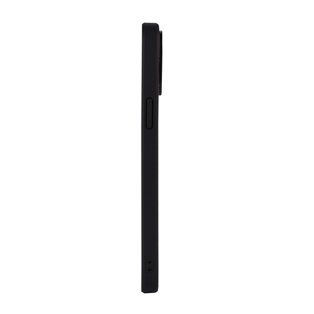 Drop-proof Litchi Texture Genuine Leather + TPU Case Cellphone Shell for iPhone 13 Pro Max 6.7 inch - Black-5