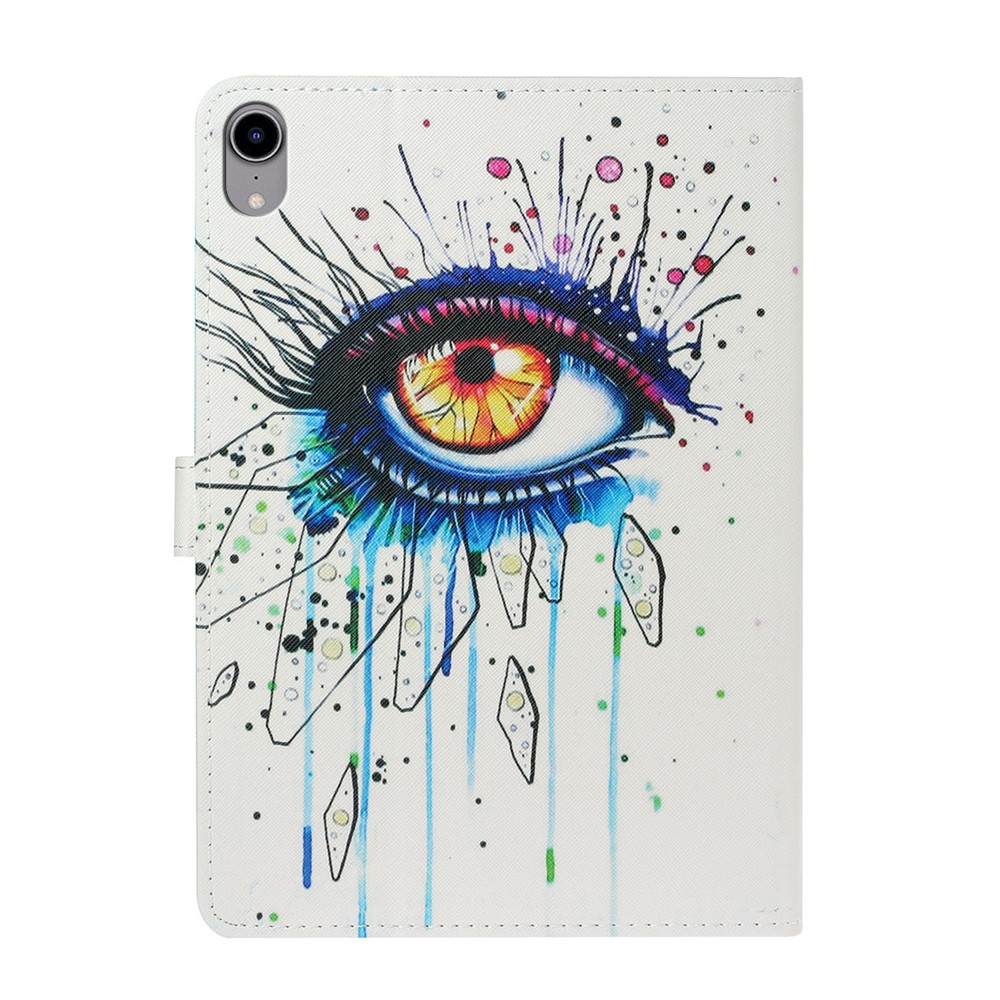Magnetic Clasp Stylish Pattern Printing Shockproof Card Holder Design Leather Stand Case for iPad mini (2021) - Big Eye-3