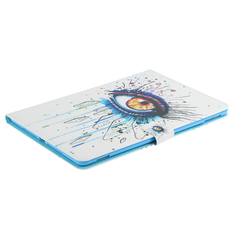 Magnetic Clasp Stylish Pattern Printing Shockproof Card Holder Design Leather Stand Case for iPad mini (2021) - Big Eye-6