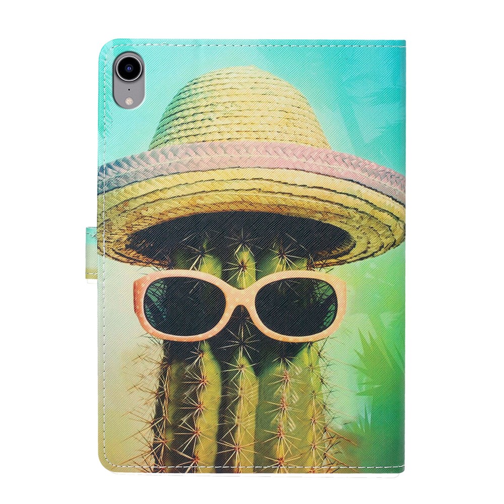Magnetic Clasp Stylish Pattern Printing Shockproof Card Holder Design Leather Stand Case for iPad mini (2021) - Cactus-3