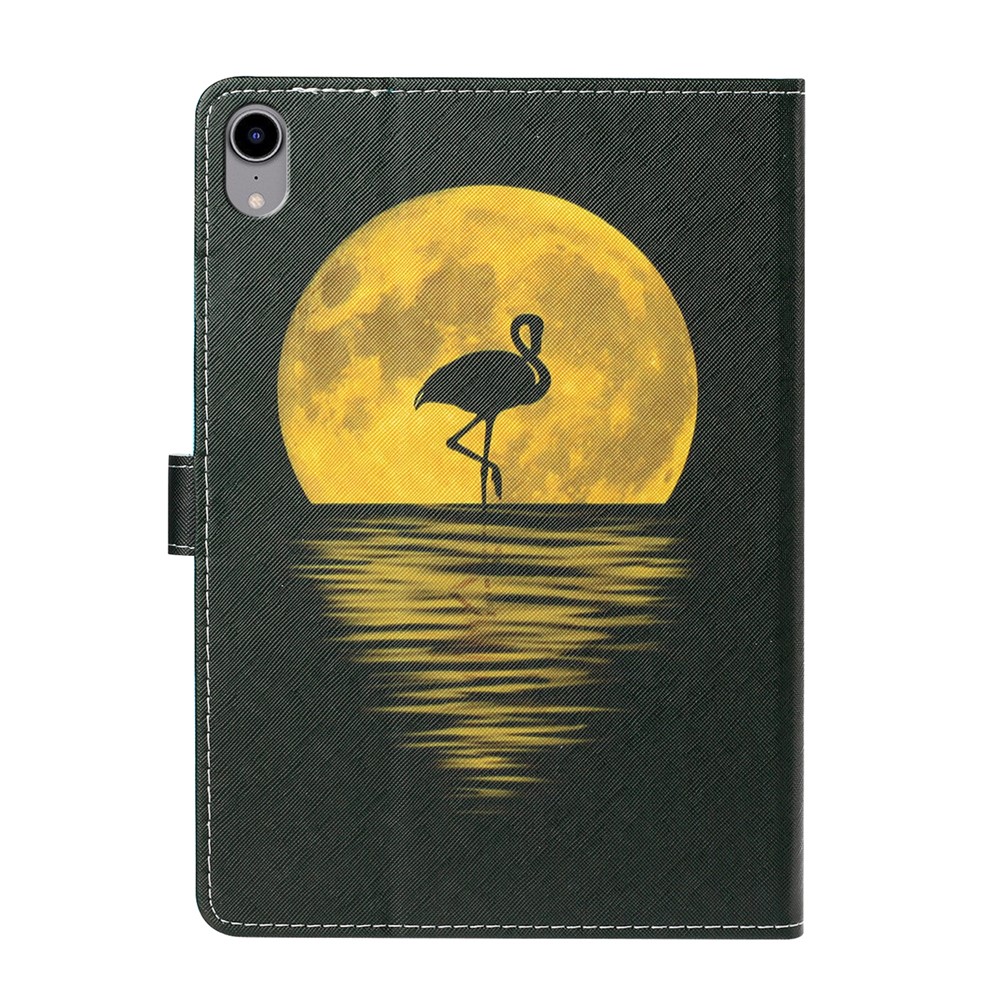 Magnetic Clasp Stylish Pattern Printing Shockproof Card Holder Design Leather Stand Case for iPad mini (2021) - Flamingo-3