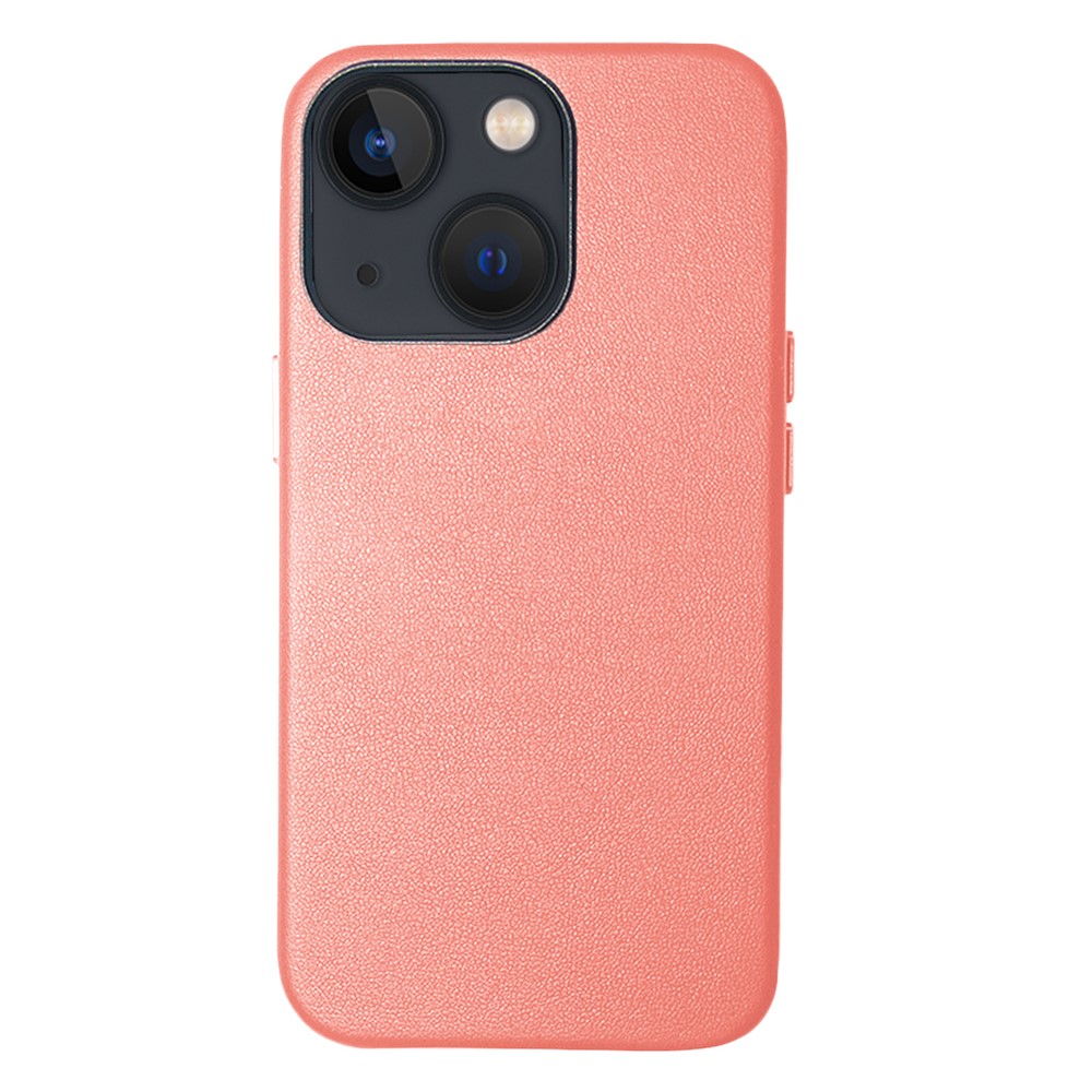 Shockproof Protective Phone Cover PU Leather and TPU Phone Case for iPhone 13 mini 5.4 inch - Pink