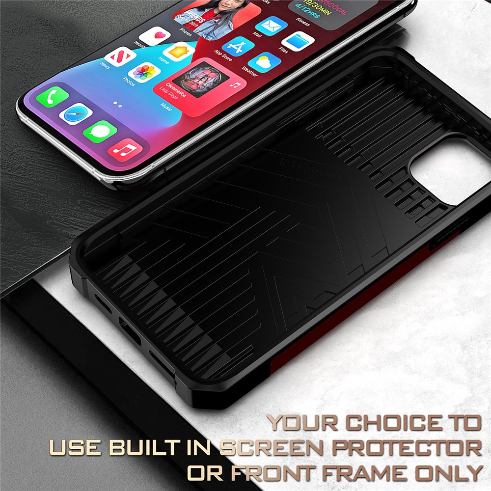 Sliding Camera Cover Design Anti-Drop Ring Holder Kickstand Phone Case with Card Slot for iPhone 11 Pro Max 6.5 inch - Red-4