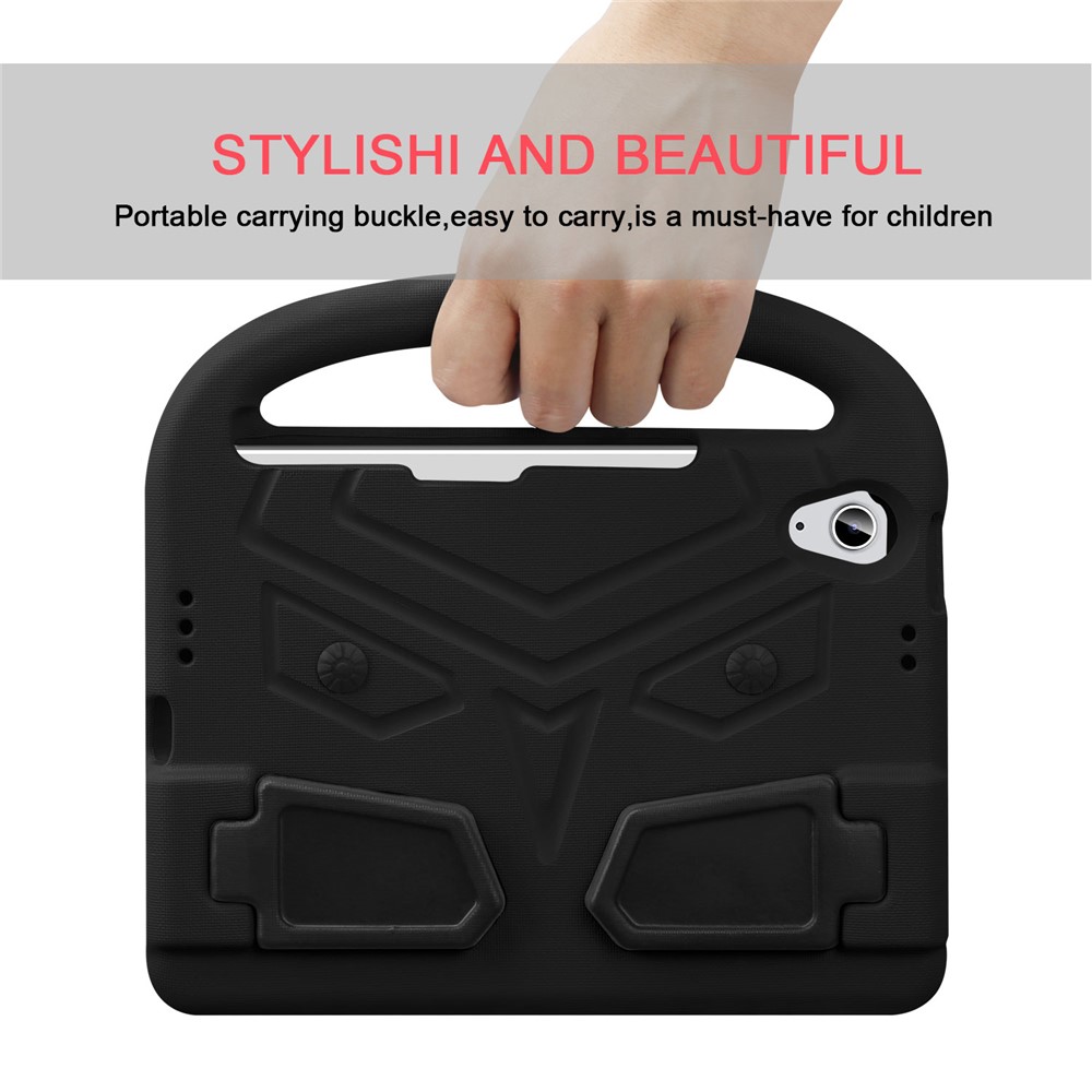 Sparrow Style Portable Handle EVA Tablet Case Shell Cover Protector with Kickstand for iPad mini (2021) - Black-3