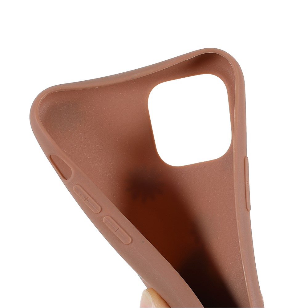 Horaire Daisy Modèle Résistant Aux Rayures à L'épreuve Des Chocs Flexible TPU TPU Coper Pour Iphone 11 Pro Max 6,5 Pouces - Brun