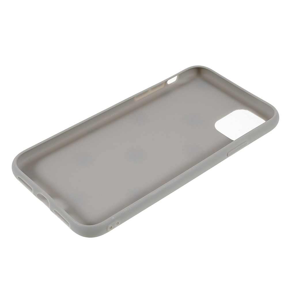 Daisy Flower Pattern Soft Matte TPU Anti-Fall Shockproof Protective Case for iPhone 11 6.1 inch - Grey-7