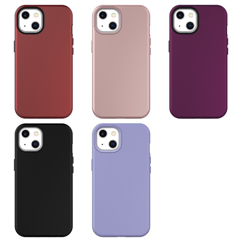 Scratch Resistant Detachable Design Hard PC + Soft TPU Phone Case Cover for iPhone 13 6.1 inch - Black-7