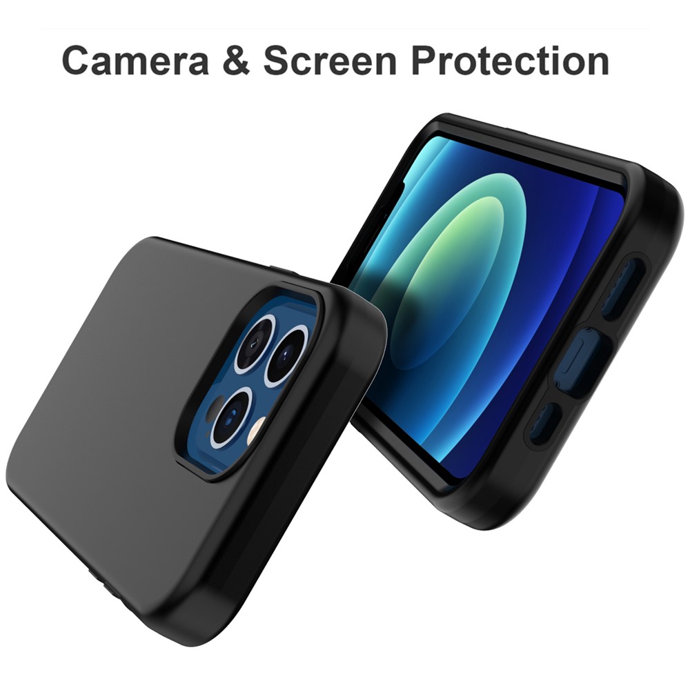 Detachable Design Hard PC + Soft TPU Phone Case Cover for iPhone 13 Pro Max - Black-3