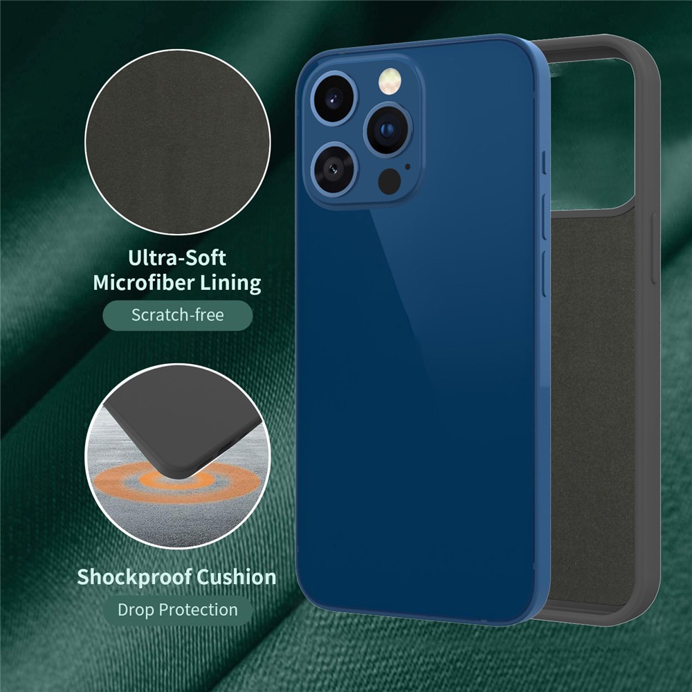 GW18-P TPU Phone Case Anti-fingerprint Phone Cover for iPhone 13 Pro Max 6.7 inch - Black-2