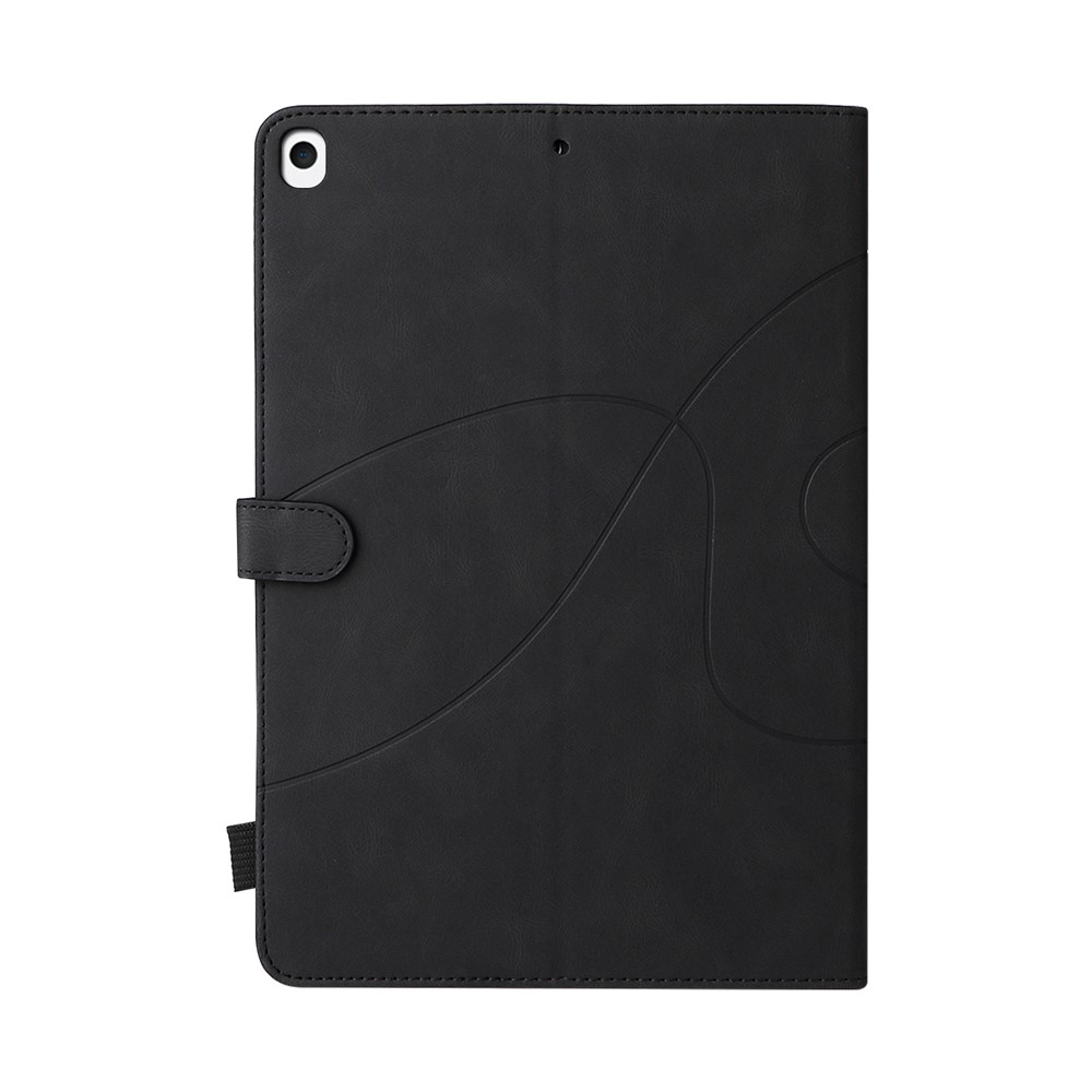 Skin Touch Dual-Color Splicing Magnetic Clasp Cards Slots Design Tablet Case with Stand for iPad Pro 10.5-inch (2017)/Air 10.5 inch (2019)/10.2 (2019) - Black-10