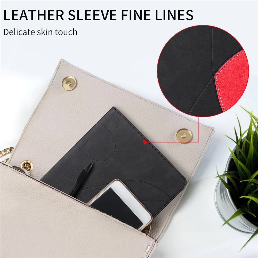 Skin Touch Dual-Color Splicing Magnetic Clasp Cards Slots Design Tablet Case with Stand for iPad Pro 10.5-inch (2017)/Air 10.5 inch (2019)/10.2 (2019) - Black-5