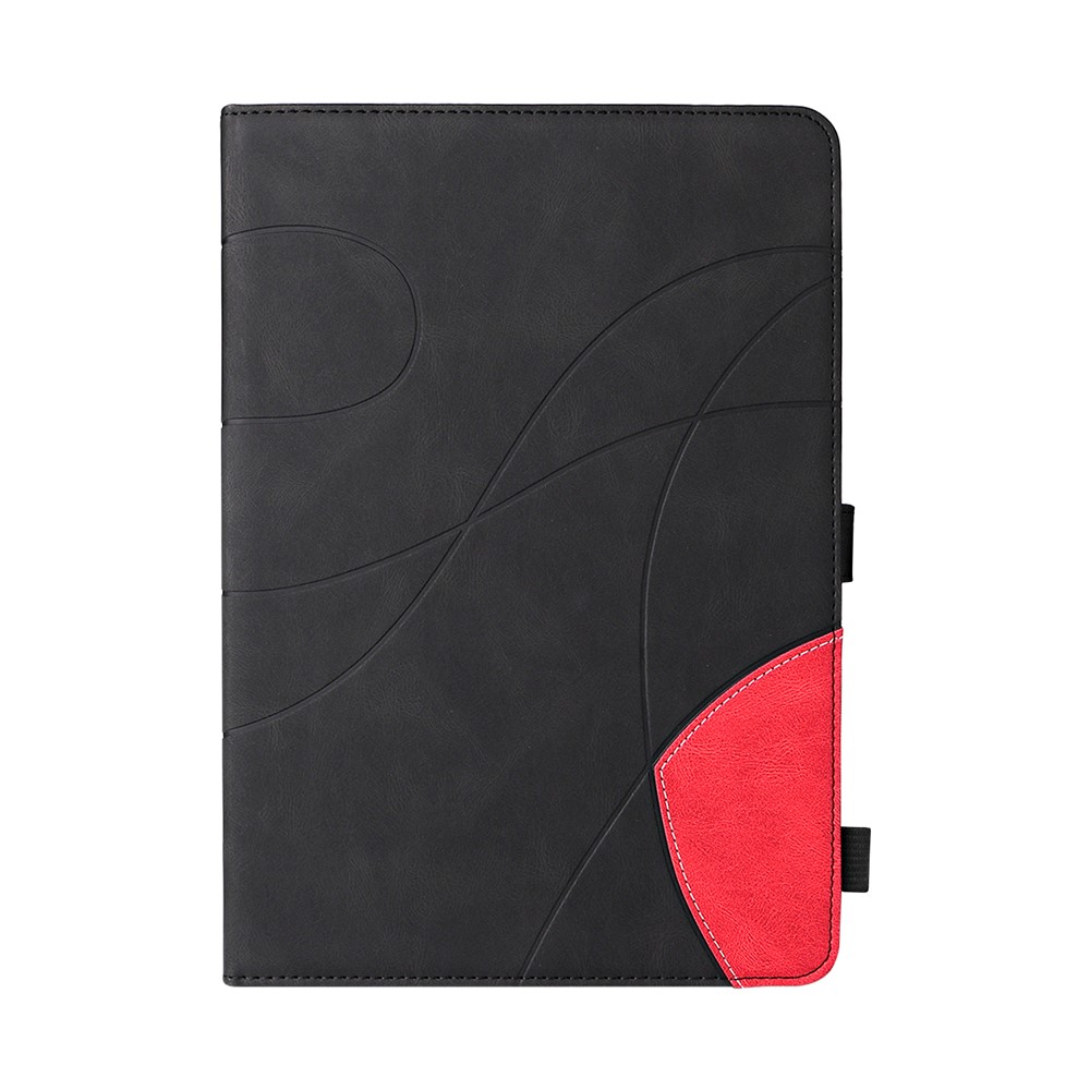 Skin Touch Dual-Color Splicing Magnetic Clasp Cards Slots Design Tablet Case with Stand for iPad Pro 10.5-inch (2017)/Air 10.5 inch (2019)/10.2 (2019) - Black-9