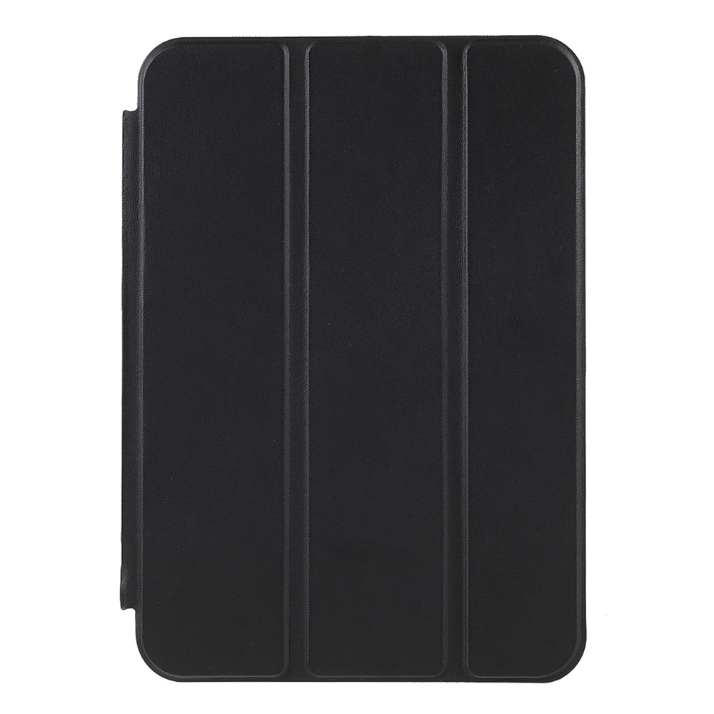 PU Leather Tri-fold Stand Protection Tablet Cover Case for iPad mini (2021) - Black-2
