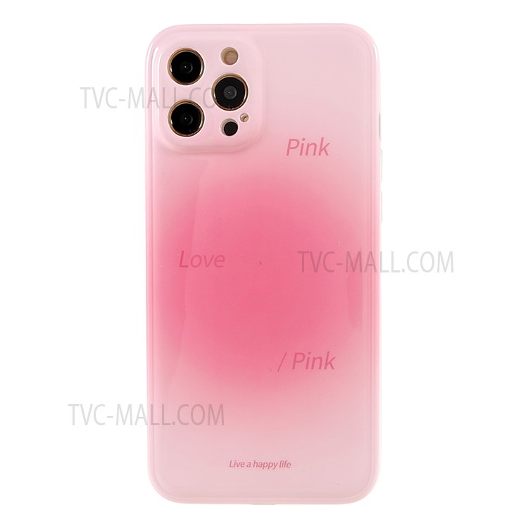 Freely-Twisted TPU Cover Popular Network Style Blooming Color Phone Case for iPhone 12 Pro 6.1 inch - Pink-2