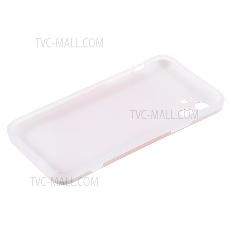 Popular Network Style Flexible TPU Phone Cover Case for iPhone 12 6.1 inch - Light Pink (Pink/Heart)-7