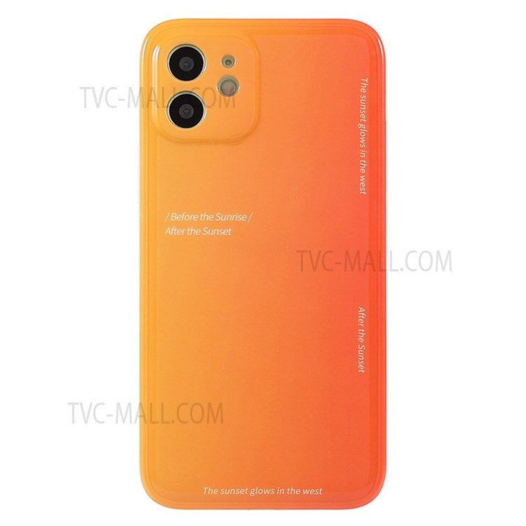 Popular Network Style Blooming Color TPU Phone Cover Case for iPhone 12 mini 5.4 inch - Orange-2