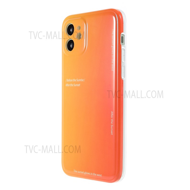 Popular Network Style Blooming Color TPU Phone Cover Case for iPhone 12 mini 5.4 inch - Orange-3