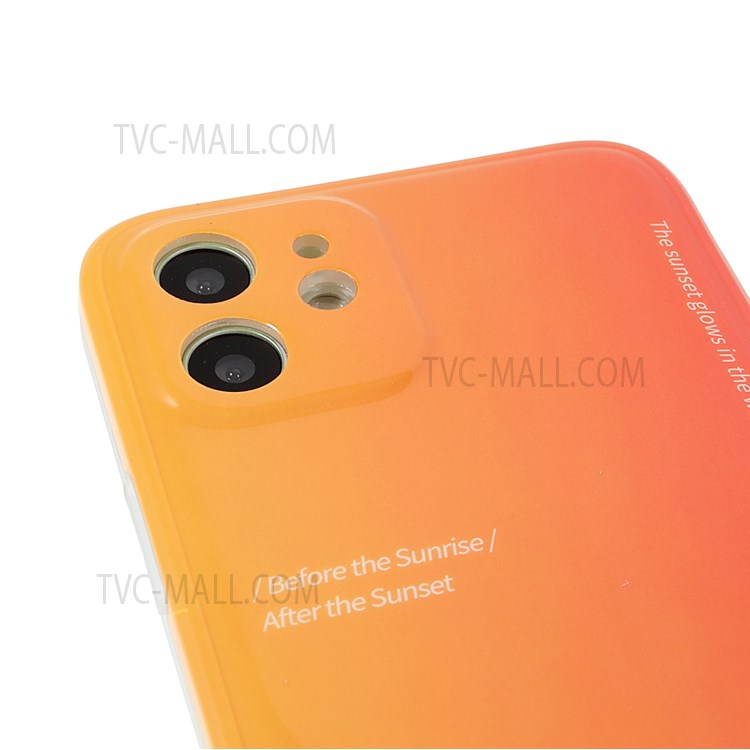 Popular Network Style Blooming Color TPU Phone Cover Case for iPhone 12 mini 5.4 inch - Orange-6