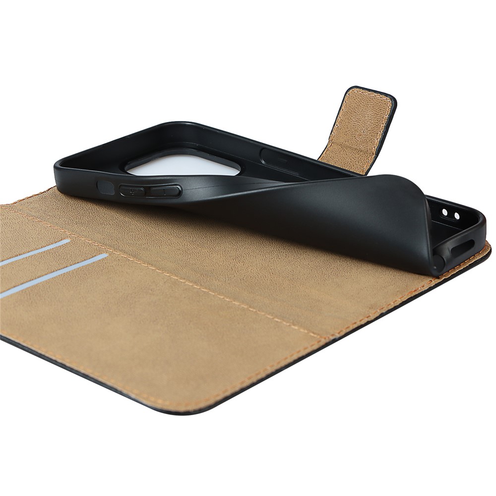 Split Leather Wallet Stand Phone Protective Cover Case for iPhone 13 Pro Max 6.7 inch-9