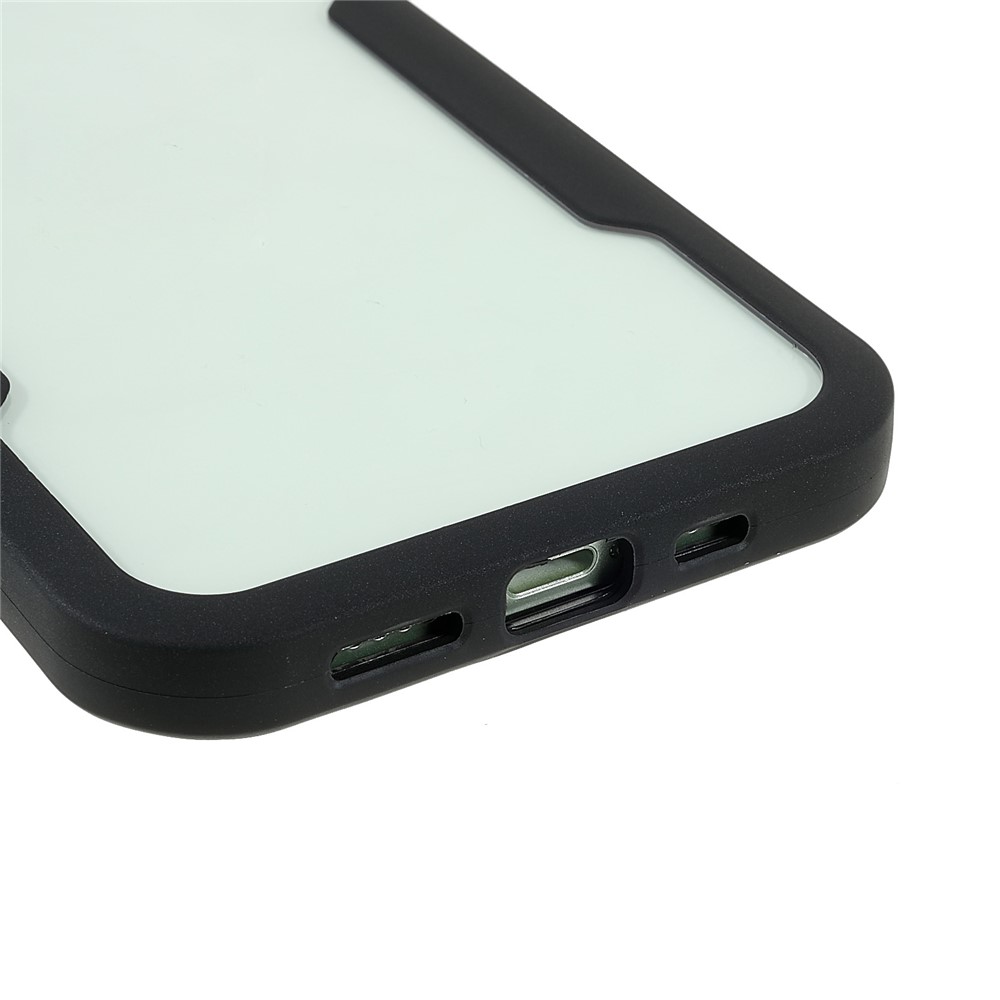 All-Wrapped PET Screen Protector + Acrylic Back Panel + TPU Frame Drop-Resistant Protective Case for iPhone 12 6.1 inch - Black-5
