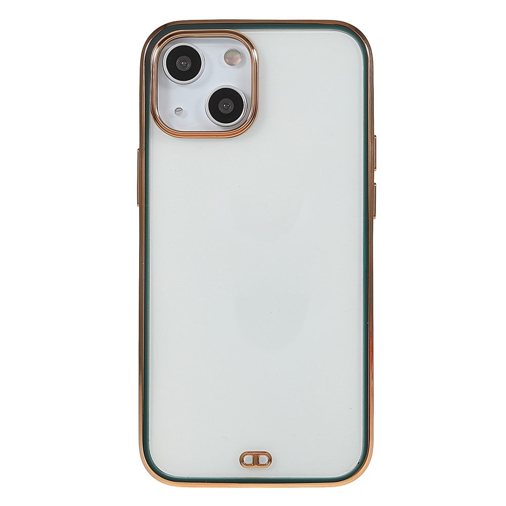 Electroplating Anti-Drop Durable Soft TPU Phone Case Cover for iPhone 13 6.1 inch - Green-2