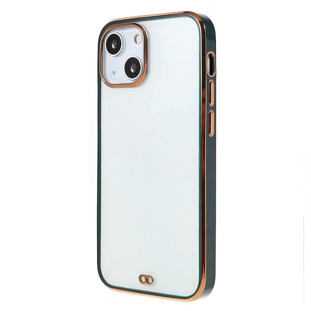 Electroplating Anti-Drop Durable Soft TPU Phone Case Cover for iPhone 13 6.1 inch - Green-3