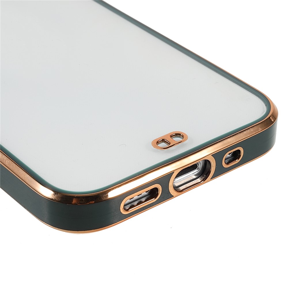 Electroplating Anti-Drop Durable Soft TPU Phone Case Cover for iPhone 13 6.1 inch - Green-5