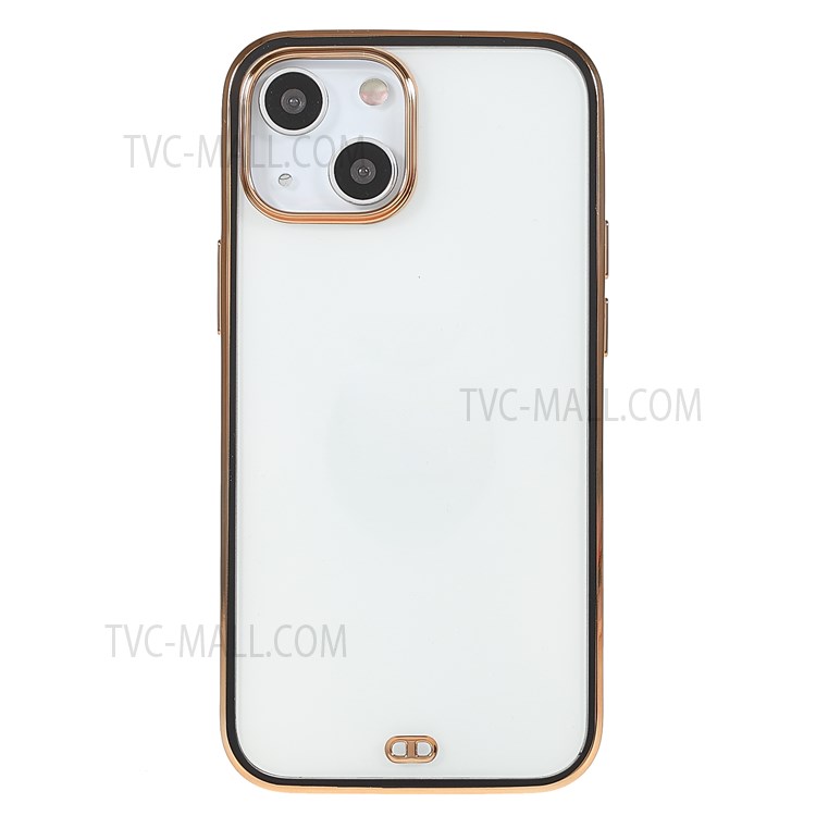Electroplating Precise Cutout Light Durable Soft TPU Phone Case Shell for iPhone 13 mini 5.4 inch - Black-2