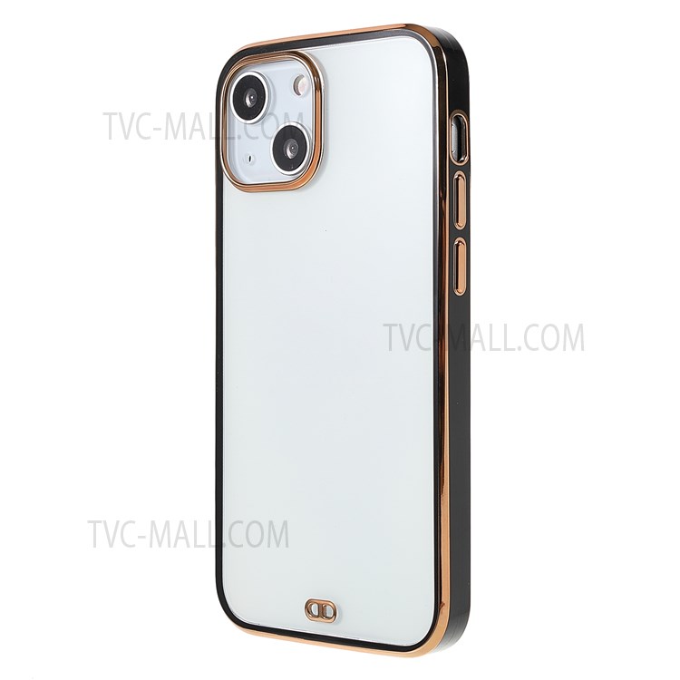 Electroplating Precise Cutout Light Durable Soft TPU Phone Case Shell for iPhone 13 mini 5.4 inch - Black-3